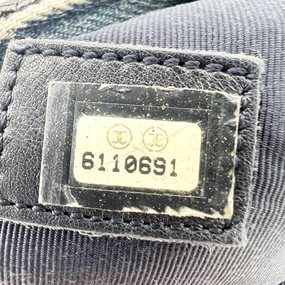 CHANEL シャネル デニム トートバッグ レザーハンドル