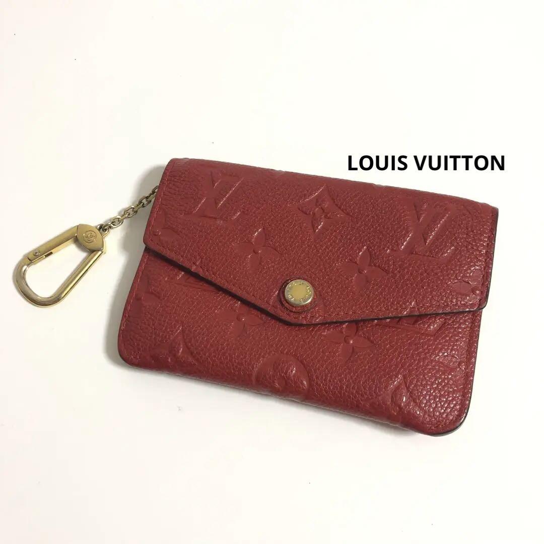 ☆LOUIS VUITTON☆カードケース☆アンプラント☆国内即発☆ LOUIS VUITTON】モノグラム アンプラント レザー カードケース