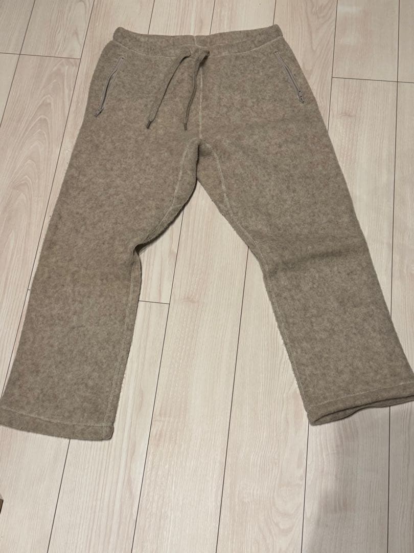 ヤエカ ウールフリースイージーパンツM YAECA