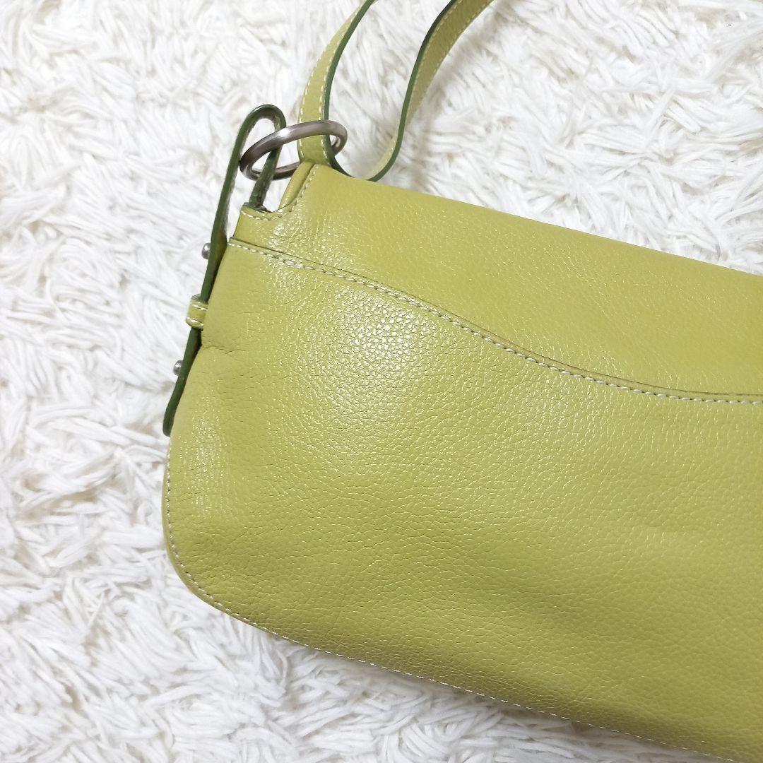 ●良品●　2way　夏カラー　土屋鞄　アクセサリーポーチ　ショルダーバッグ　本革