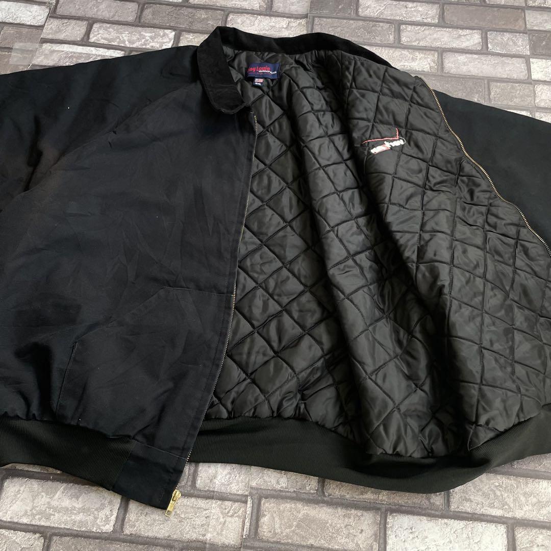 USA 90's duck jacket corduroy black 3xl
