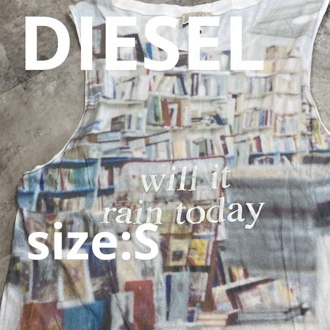 USED》》DIESEL イタリア製 アートプリント タンクトップ