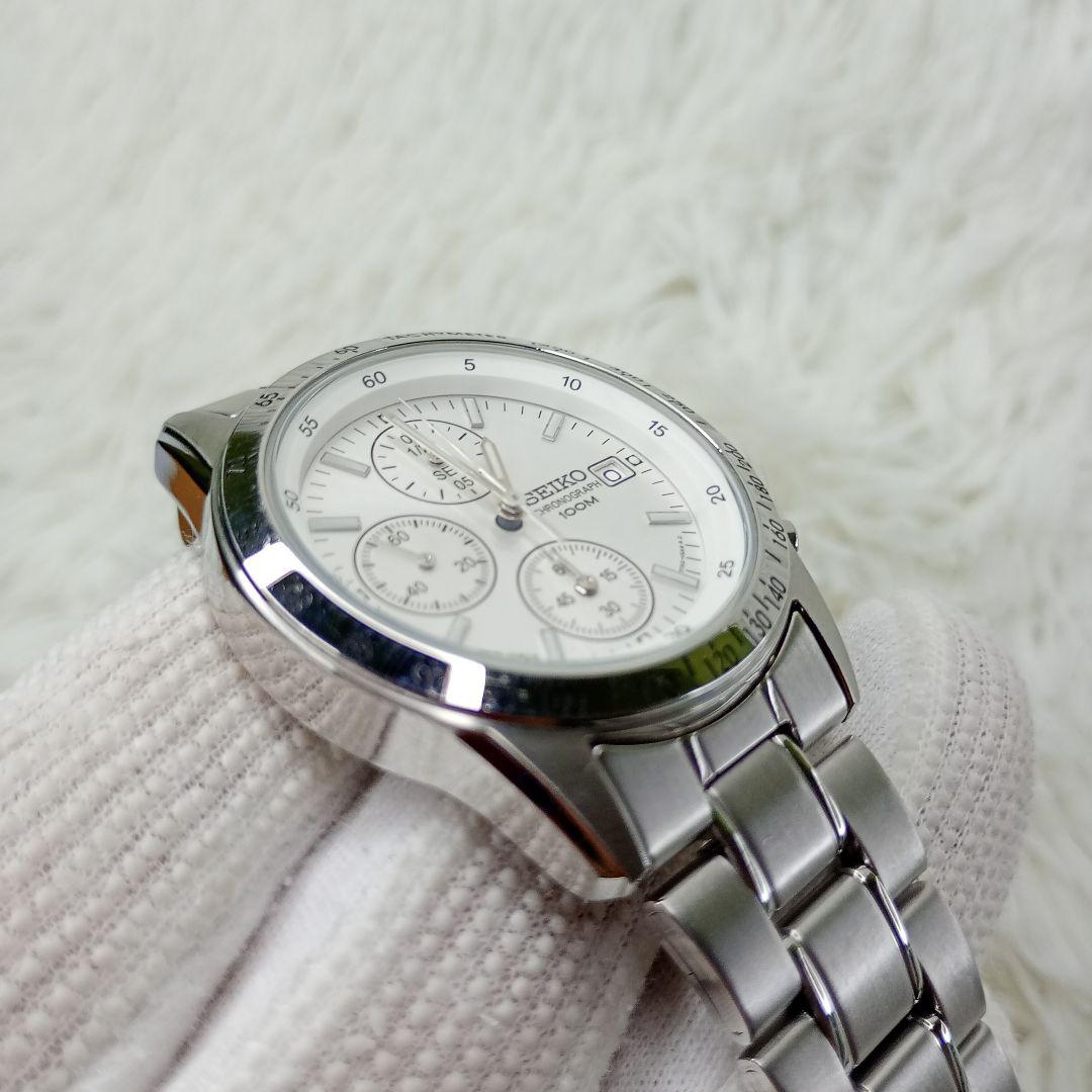 SEIKO クロノグラフ 腕時計 100m防水 SEIKO クロノグラフ 腕時計 100m防水
