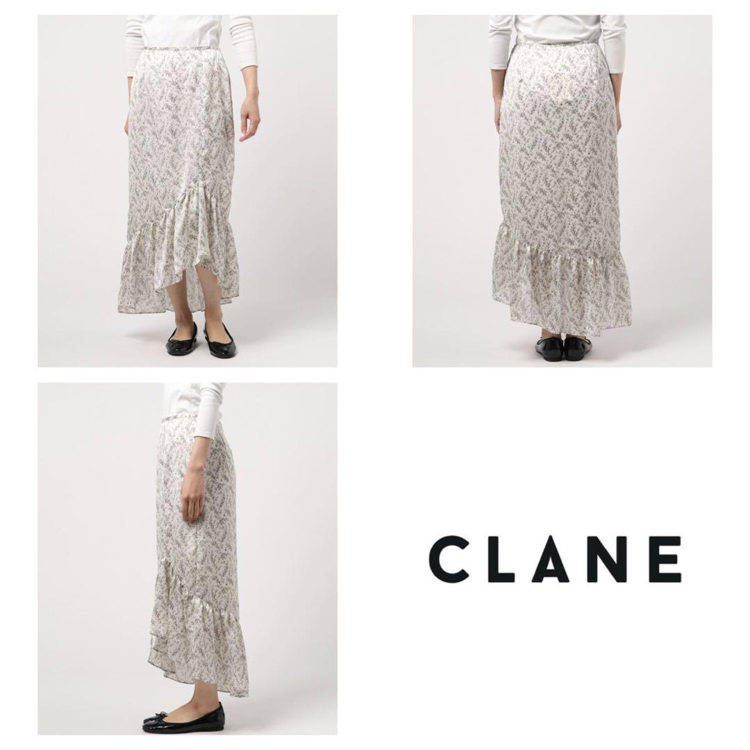 美品 PETIT FLOWER FRILL SKIRT CLANE (2346