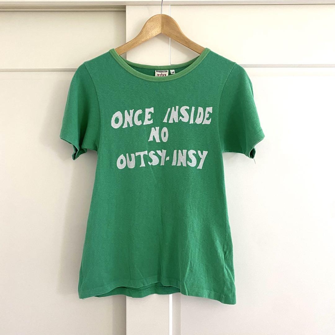 LEVIS VINTAGE CLOTHING TEE グリーン XS 美品
