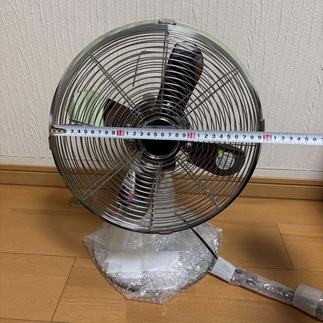 レトロスタイル ドウシシャ　卓上扇風機 シルバー　DM-353
