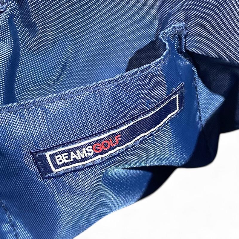BEAMS ビームスゴルフ キャンバス カートバッグ 刺繍 柄 ネイビー