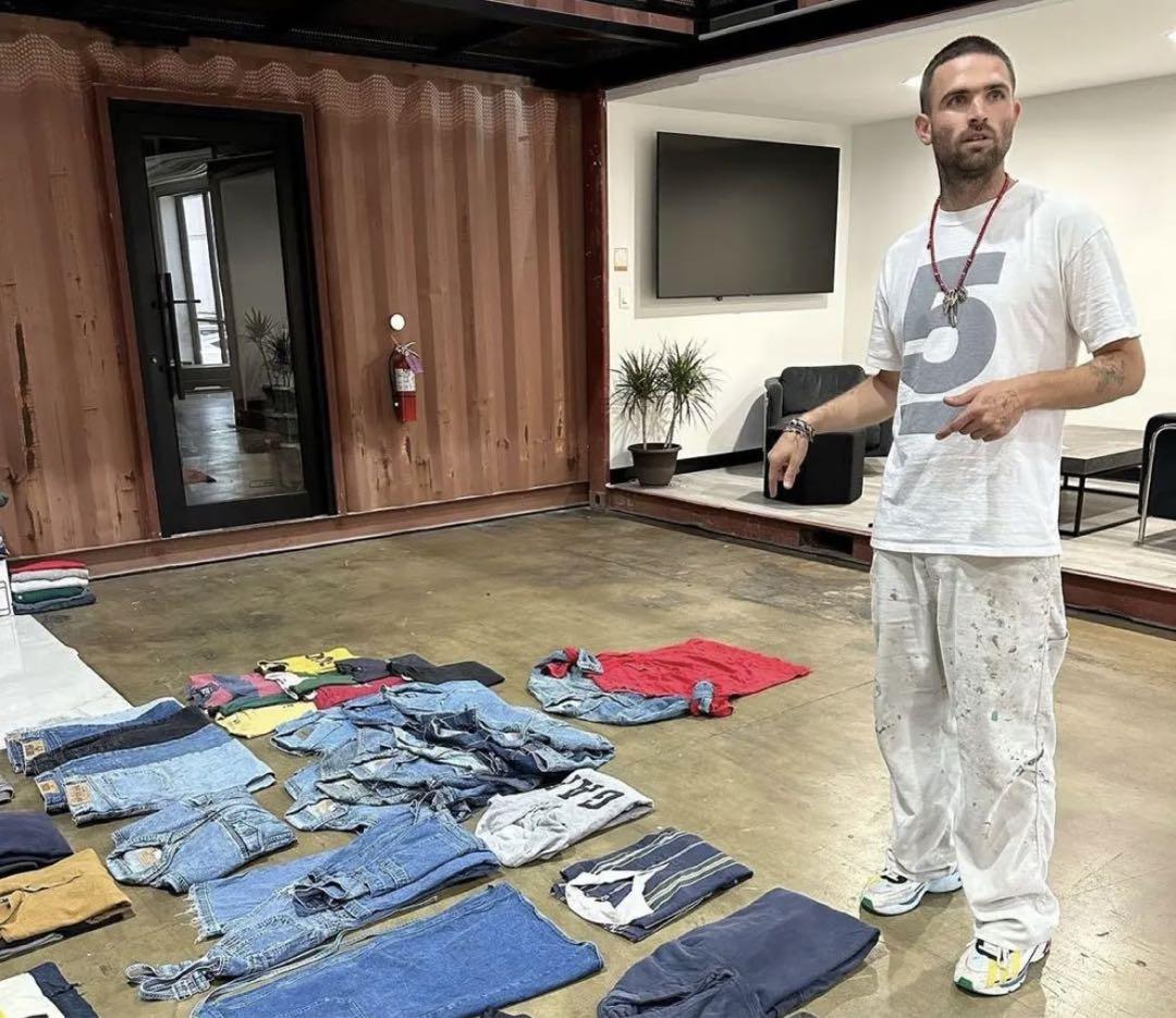 DICKIES ペンキ グランジ ホワイト ペインターパンツ W38 DICKIES ペンキ グランジ ホワイト ペインターパンツ W38