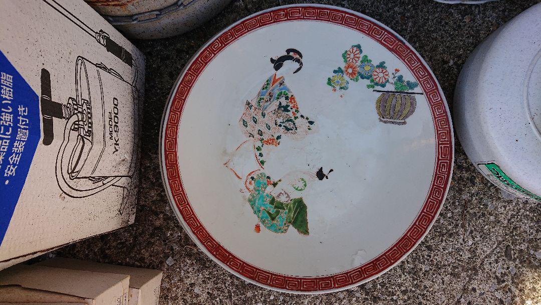 陶器の大皿 (2枚セット)