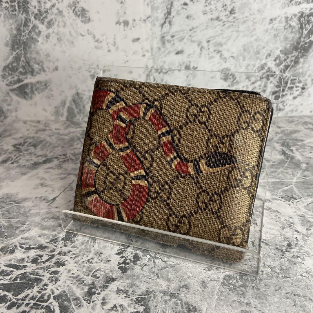 ✨GUCCI✨　グッチ　折り財布　スネーク　蛇　ヘビ