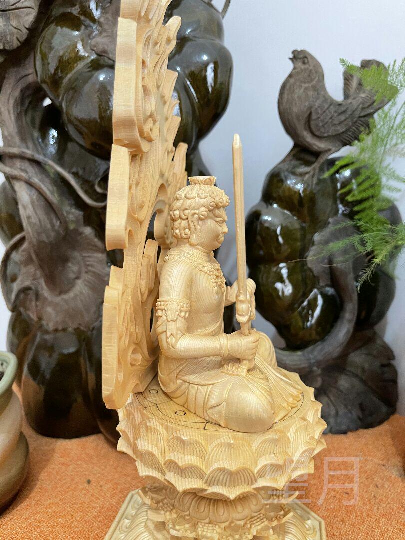 女性が喜ぶ♪ 極上品 仏教美術 珍品 木彫仏像 不動明王座像 開運厄除 - 彫刻/オブジェクト - centernutri.com.br 女性が喜ぶ♪ 極上品 仏教美術 珍品 木彫仏像 不動明王座像 開運厄除 - 彫刻/オブジェクト - centernutri.com.br