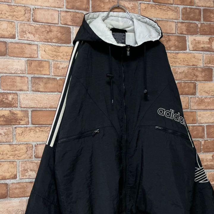 低価SALE adidasアディダス 万国旗タグ 90s 中綿ナイロンジャケット ビッグロゴM j4G5O-m21715588253 重要なお知