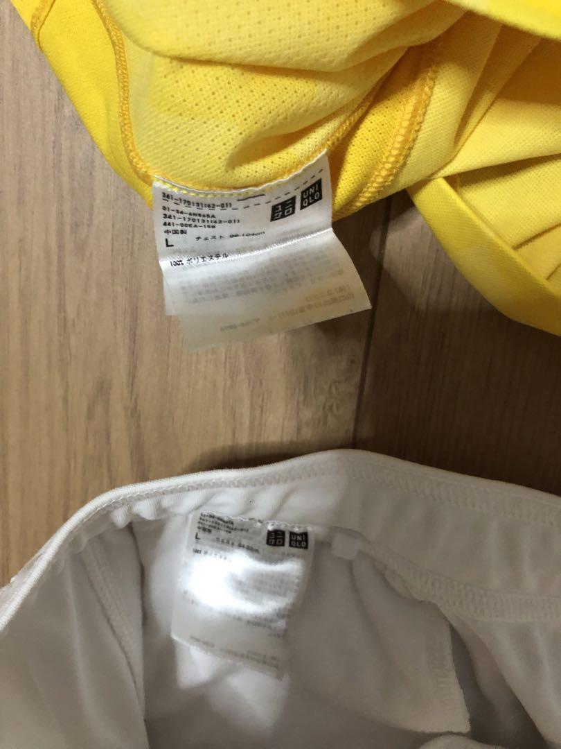 UNIQLO - ユニクロ 錦織 フェデラー シャツ パンツ テニス ウェア 黄 m39121014573_1.jpg?1653552900