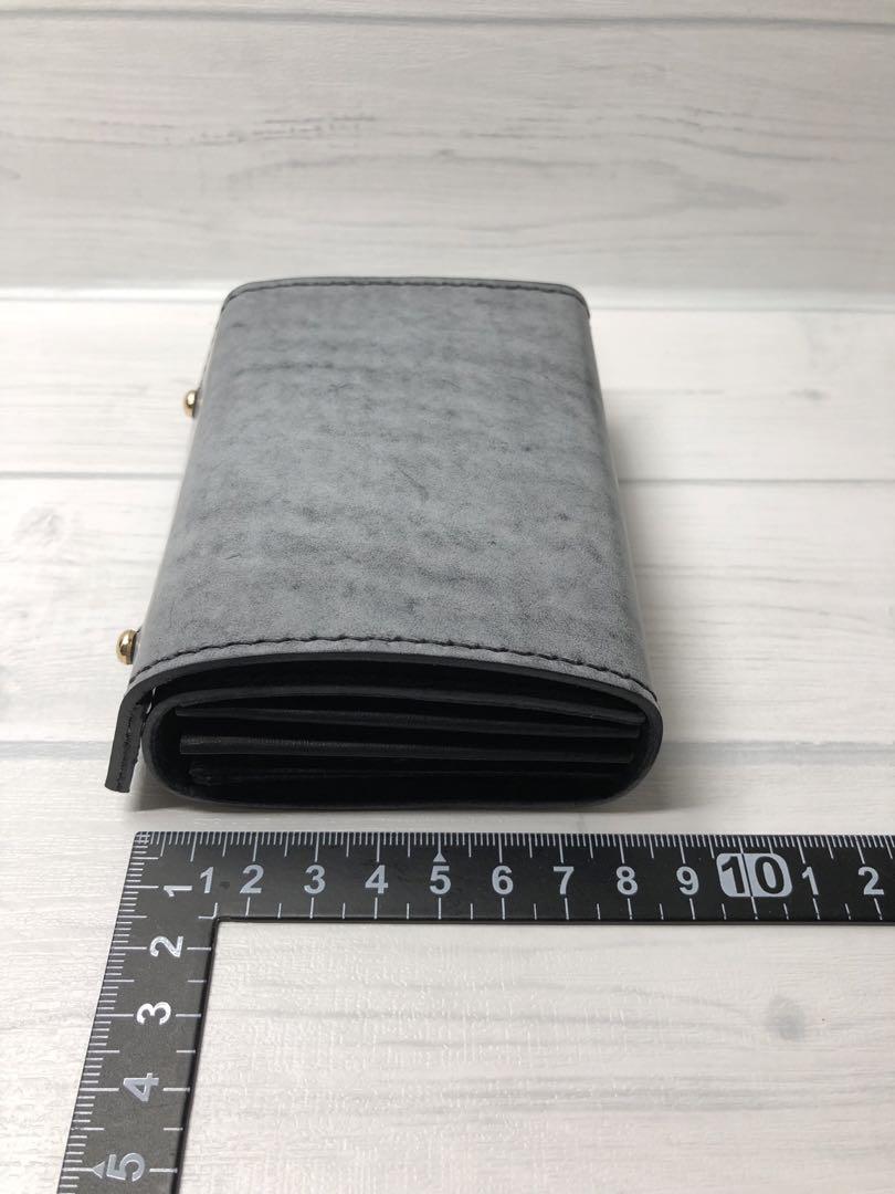 エムピウ ミッレフォッリエ風　革財布　ハンドメイド　手縫い