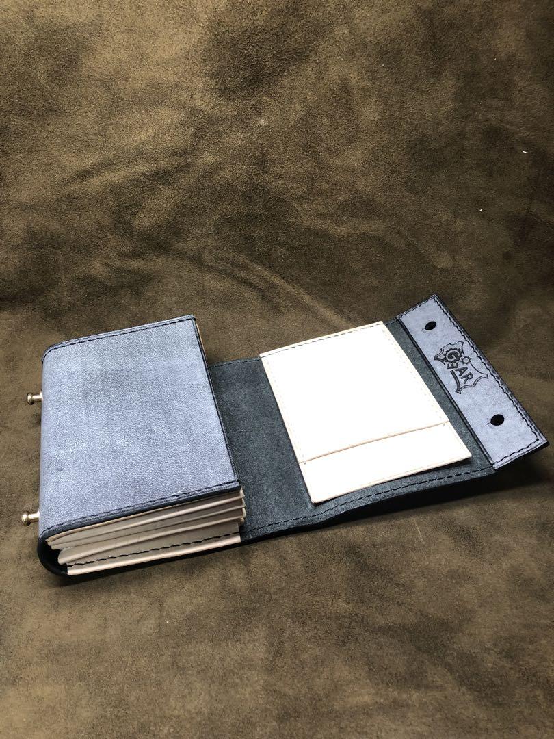 エムピウ ミッレフォッリエ風　革財布　ハンドメイド　手縫い