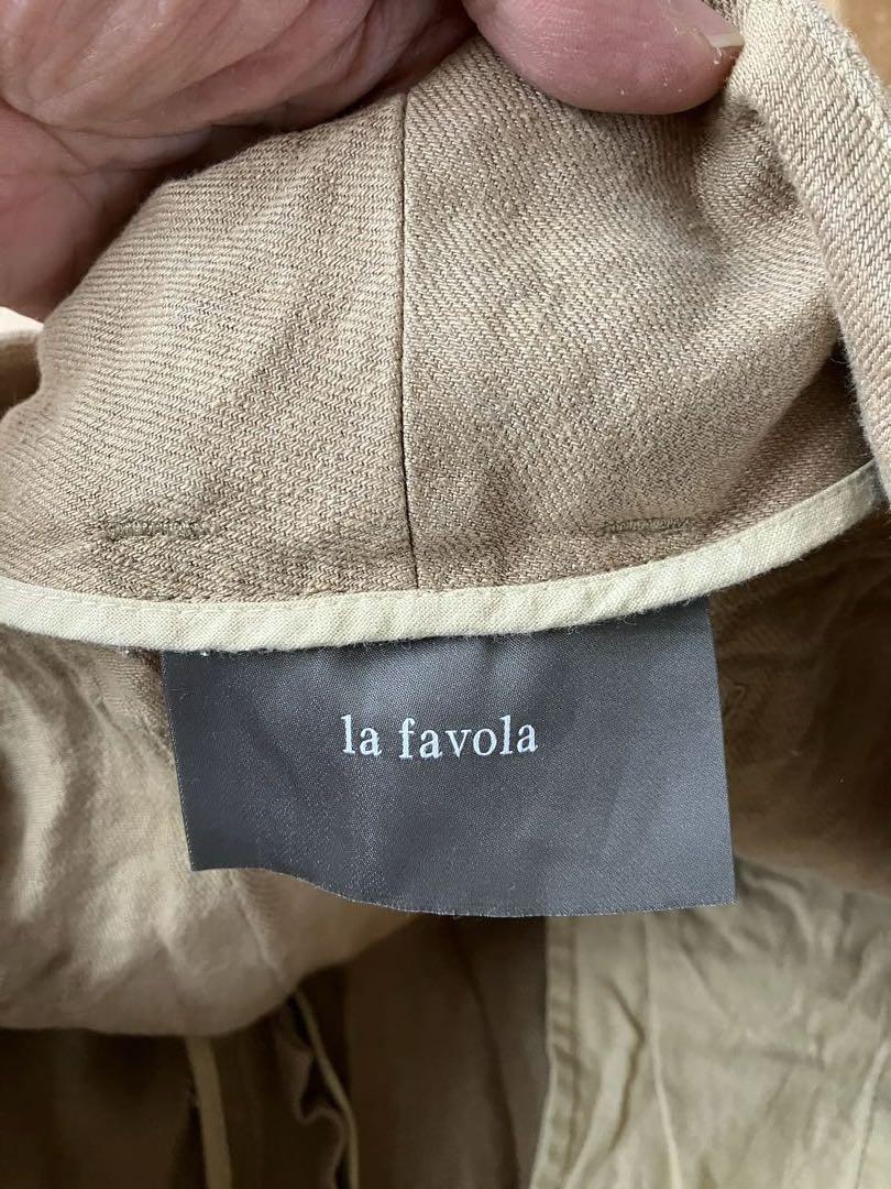 la favola/14 ラファーヴォラ リネンカーゴパンツ ベージュ 3 日本