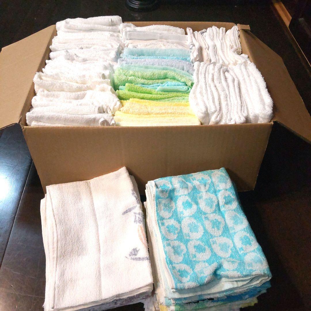 粗品タオル＆浴用タオル☆100枚 まとめ売り