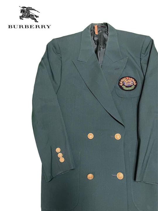 高級ブランド 90's ワッペン ホース ジャケット ブレザー バーバリー