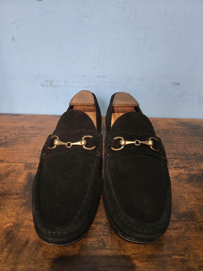 il mocassino　イルモカシーノ　スエードゴールドビットローファー