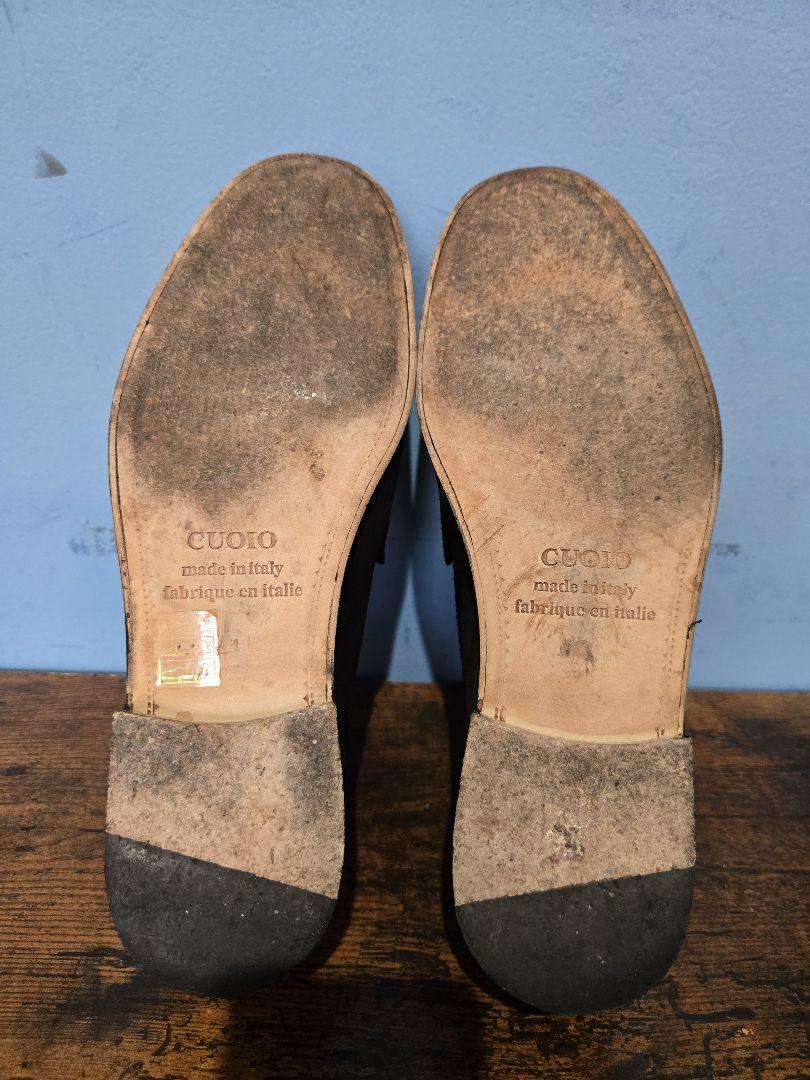 il mocassino　イルモカシーノ　スエードゴールドビットローファー