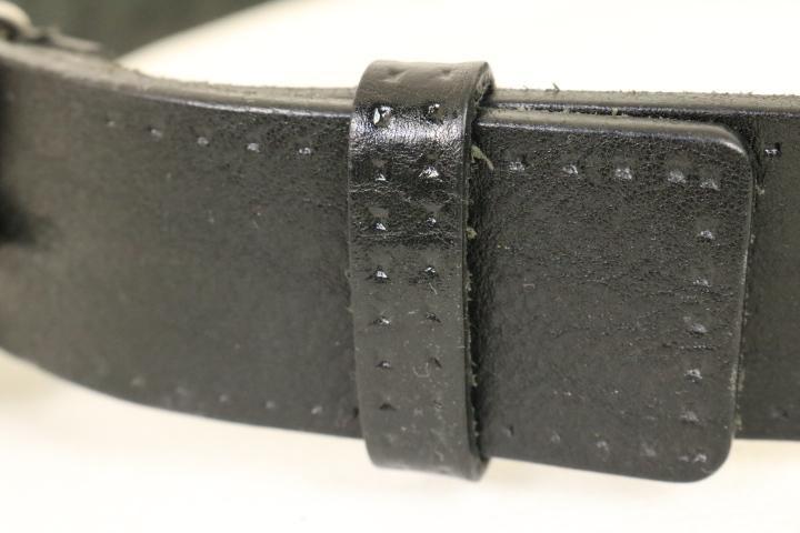 イタリア製【超美品】☆GUCCI グッチ：バックル レザーベルト 85