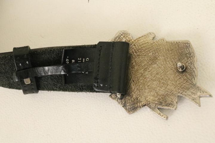 【福袋セール】 イタリア製【超美品】☆GUCCI 85 レザーベルト グッチ：バックル 小物
