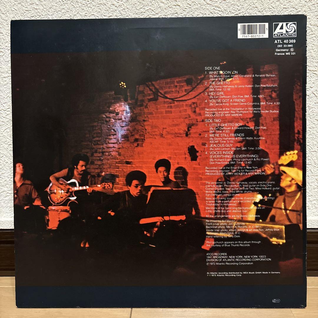Donny Hathaway Live レコード LP ライブ ライヴ アナログ