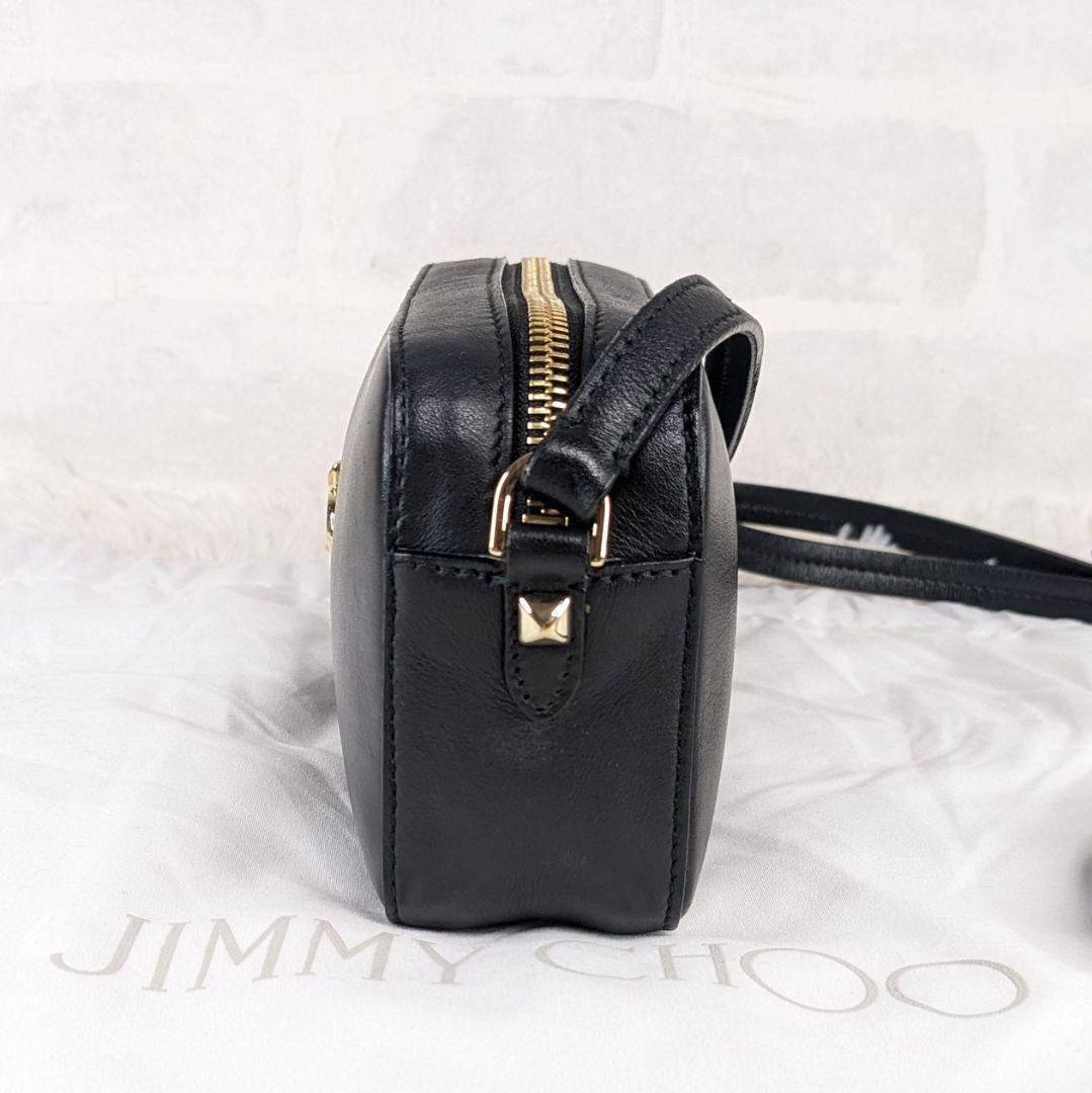 美品　ジミーチュウ　ショルダーバッグ　カメラバッグ　レザー　ゴールドロゴ 0JC 美品 ジミーチュウ ショルダーバッグ レザー ゴールドロゴ 0JC