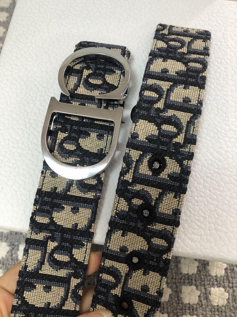 クリスチャンディオール ベルト CD銀色バックル　100cm Dior