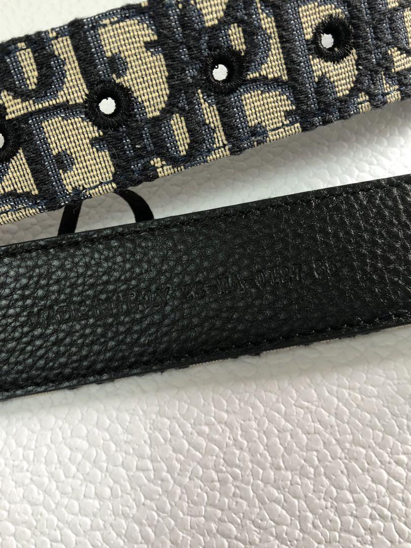 クリスチャンディオール ベルト CD銀色バックル　100cm Dior