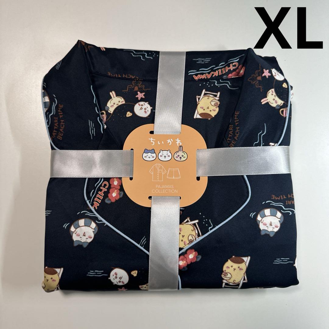 GU×ちいかわ レディース サテンパジャマ(半袖&ショートパンツ