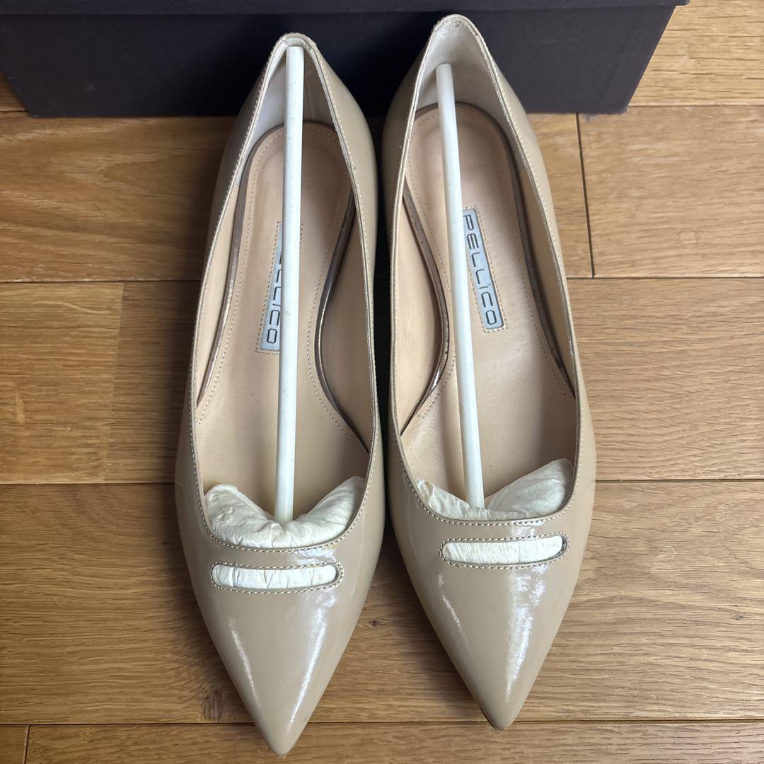 ペリーコ　フラットパンプス　andrea ベージュ　37