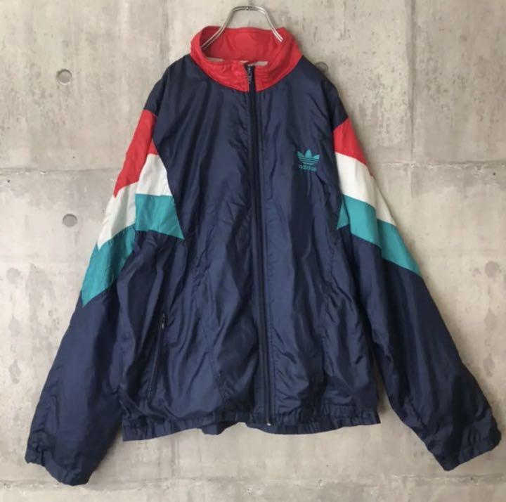 最安値 配色最高❗️ アディダス 80s 90s クレイジーパターン ナイロンジャケット mR2Mz-m21736757976 人気SALE得価