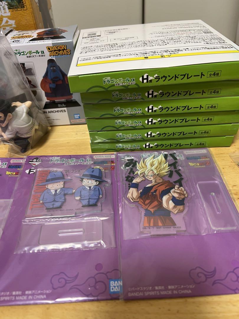 ドラゴンボール一番くじ D賞アナウンサー E賞コンプ ビジュシート ラウンドプレ