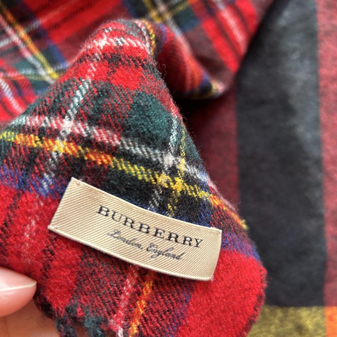 BURBERRY タータンチェックマフラー - メルカリ