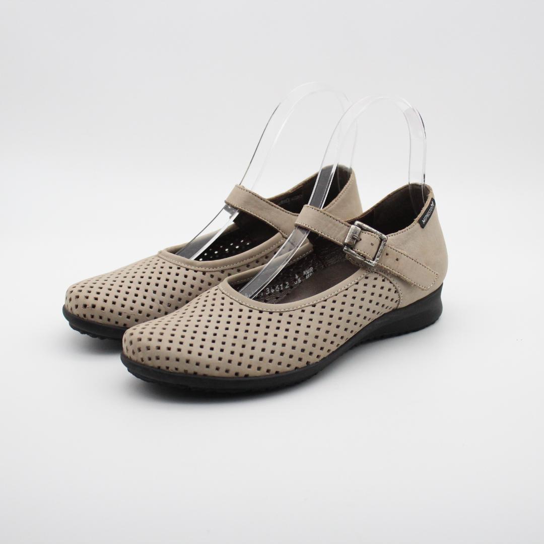 39■MEPHISTO メフィスト 本革パンチングシューズ(US6半)美品
