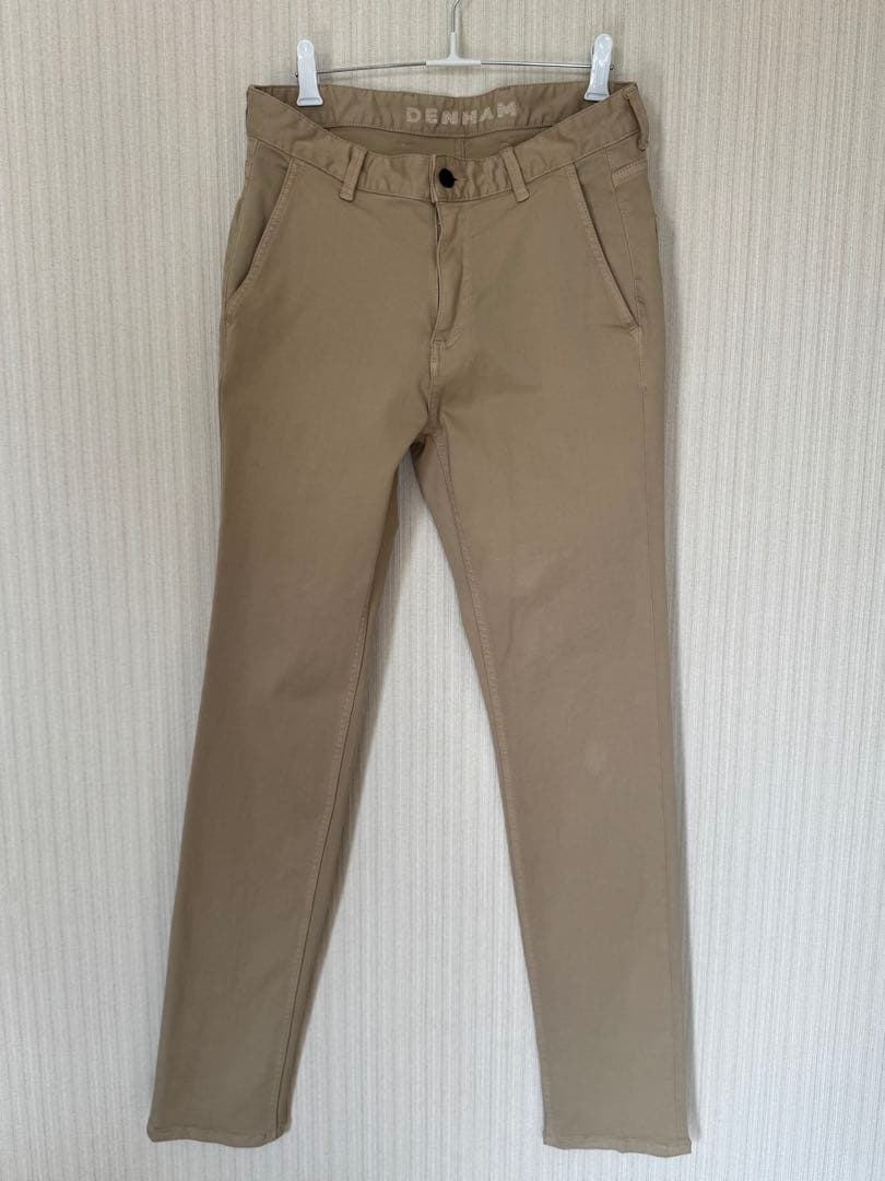 DENHAM ベージュ スリムフィットパンツ　W28