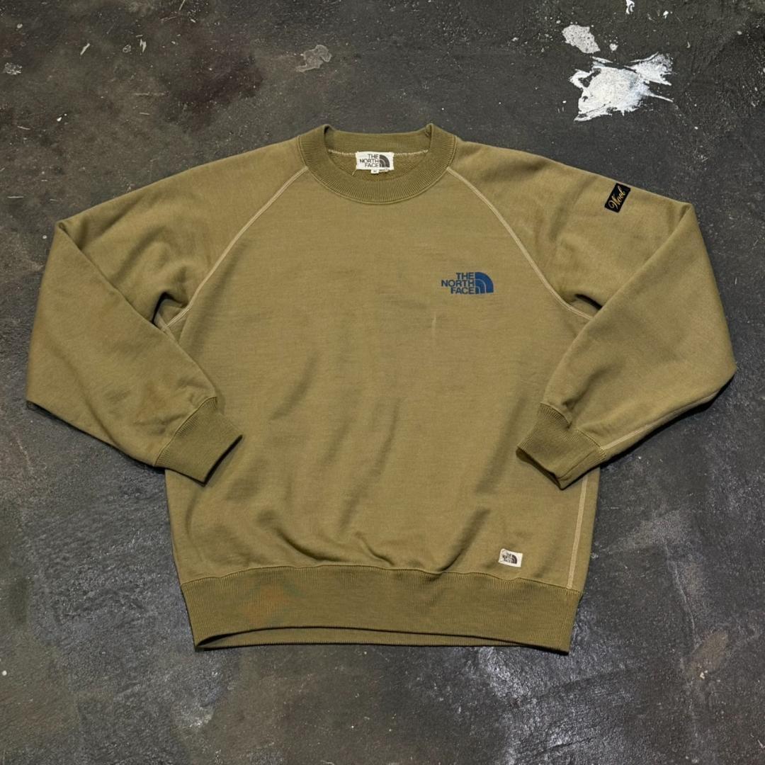THE NORTH FACE 茶タグ ウールスウェットプルオーバー M カーキ