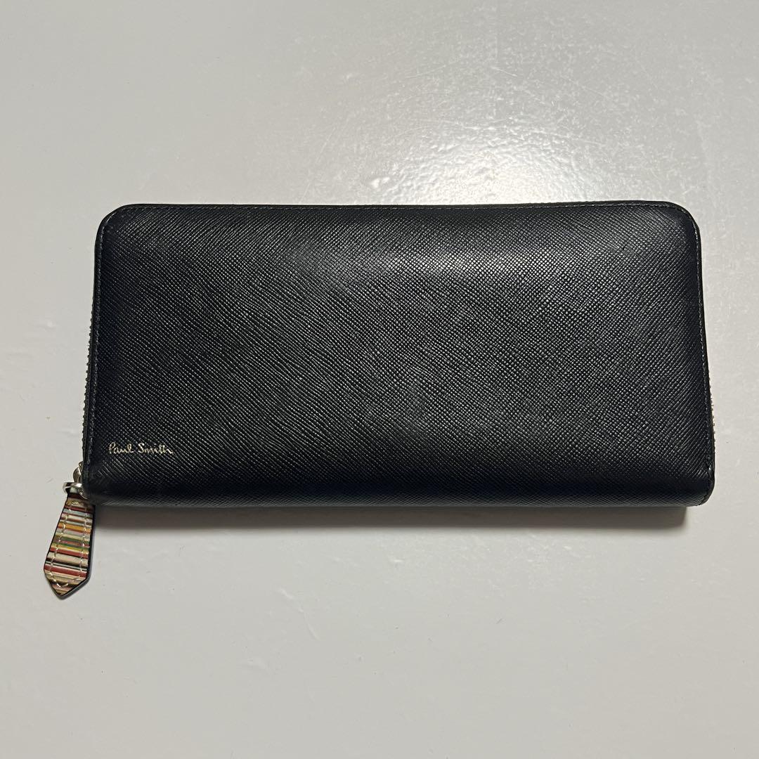 Paul Smith ブラックレザー長財布 美品 - メルカリ