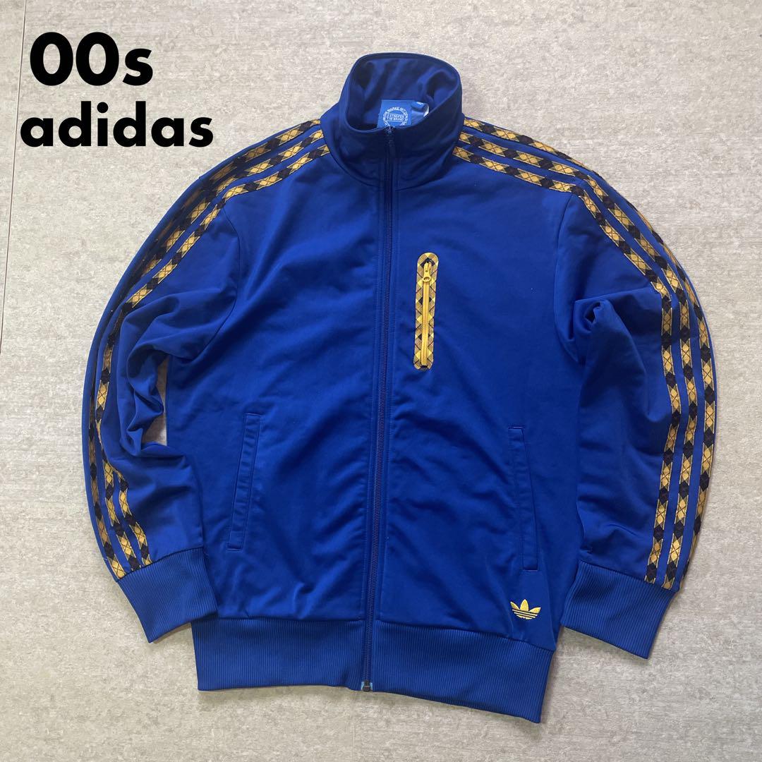 00s adidas アディダス ジャージ トラックジャケット Sサイズ ブルー