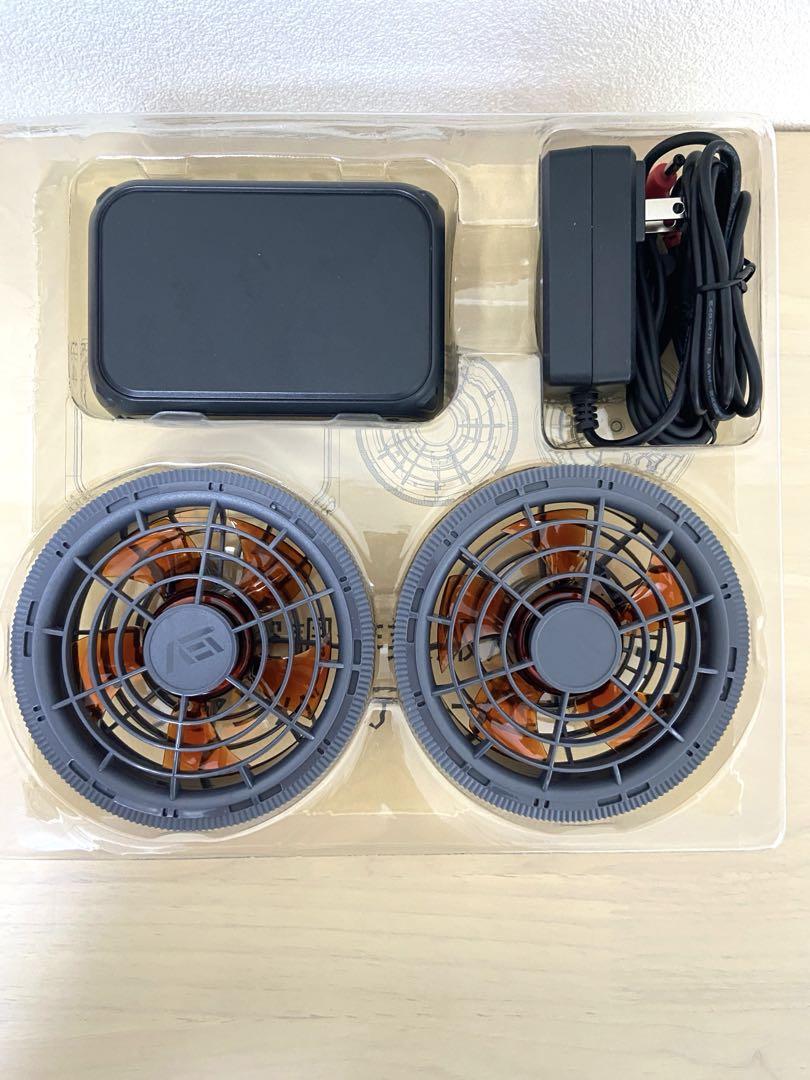 空調服用ファンセット 30000mAh 空調作業服 ファンバッテリーセット