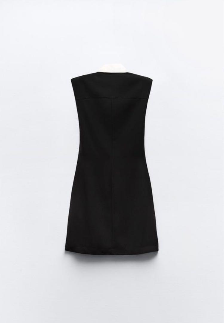 値頃 ZARA S ノースリーブクレープミニワンピース 【完売品
