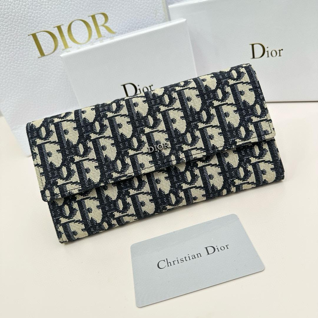 美品✨ DIOR モンテーニュ CDロゴ 長財布 ラウンドジップ 黒 レザー