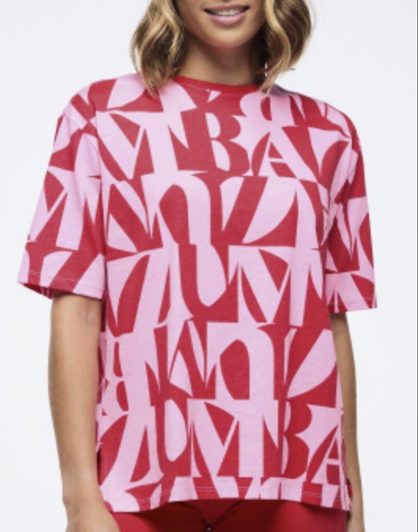 ZUMBA 半袖Tシャツ ボクシートップ レッドピンク　Mサイズ Zumba 正規品 Haus ボクシートップ XS レッド/ピンク - メルカリ