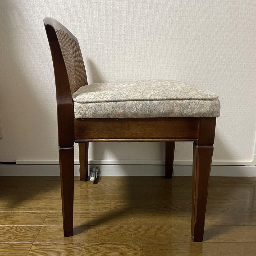 美品　マルニ　高級家具　ドレッサーチェア　ラタン　地中海　ロイヤル