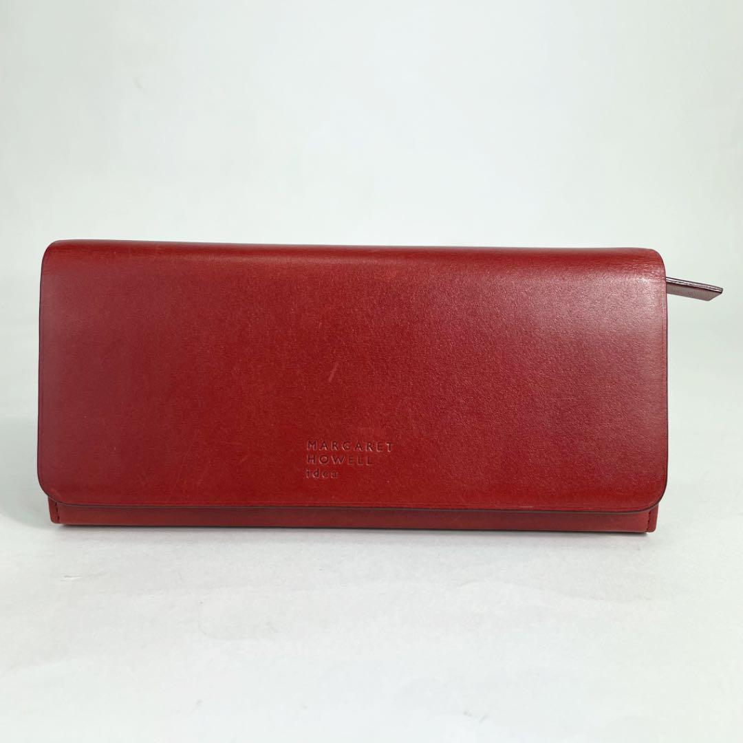 オールレザ 新品 展示品 マーガレットハウエル 長財布 レザー レッド レディース m17 uPpCE-m21748056937 コインケー