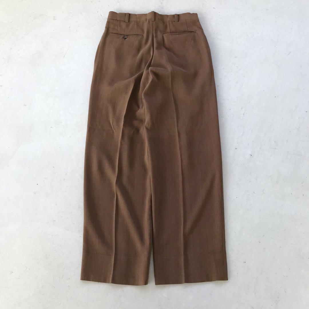 【vintage】セットアップ ダブルスーツ ブラウン茶 卒業式 ピンズ 結婚式