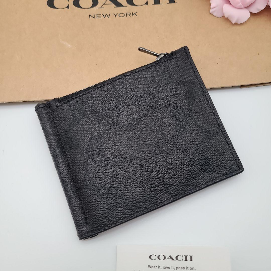 新品　COACH　コーチ　マネークリップ　財布　正規品