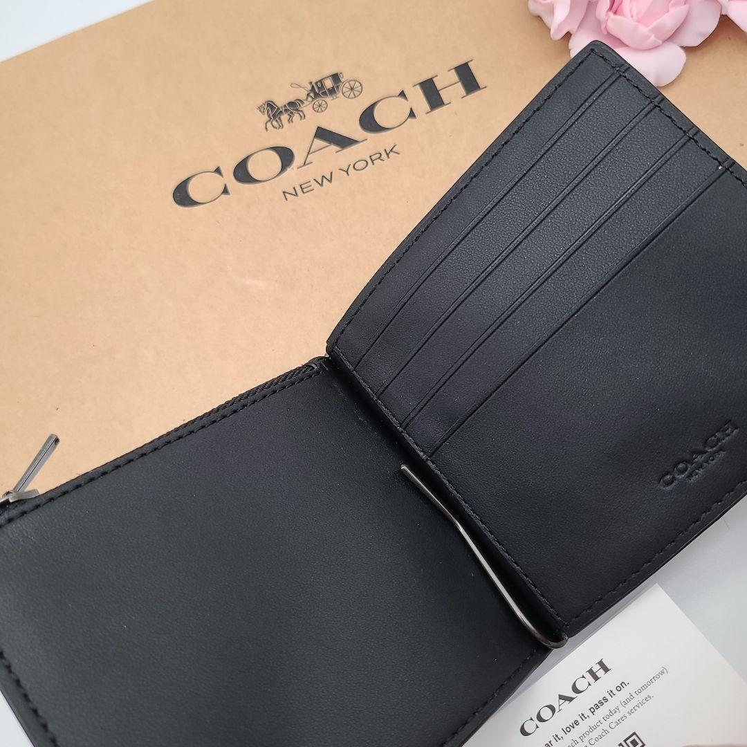 新品　COACH　コーチ　マネークリップ　財布　正規品