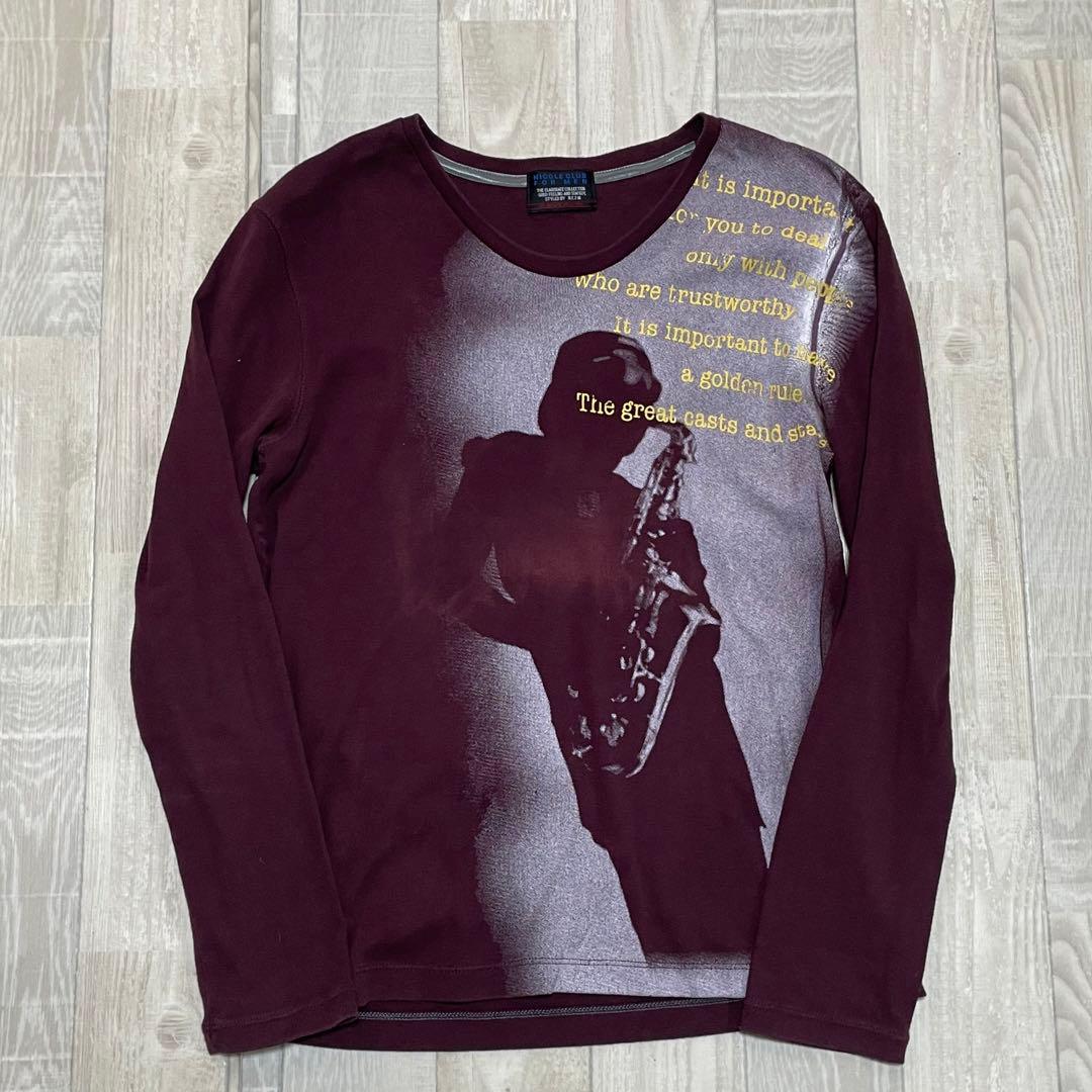 vintage y2k nicole club for men ロンT 生地◎